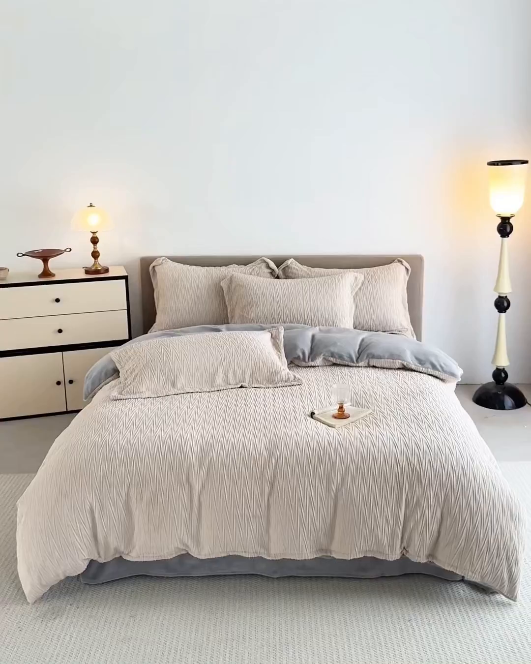 91家纺网 家纺一手货源 找家纺 （总）锦罗绣 2025新款全消光烂花230克牛奶绒单被套