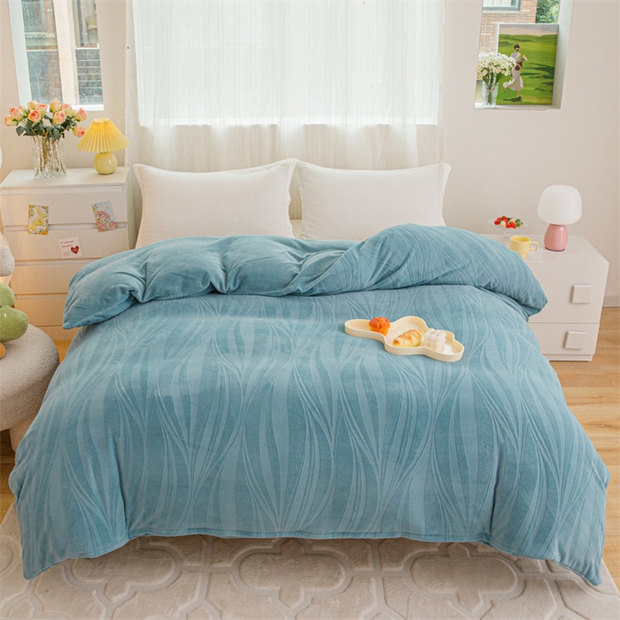 91家纺网 家纺一手货源 找家纺 （总）锦罗绣 2025新款全消光烂花230克牛奶绒单被套