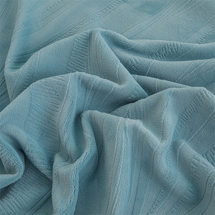 91家纺网 家纺一手货源 找家纺 锦罗绣 2025新款全消光烂花230克牛奶绒单被套 几何-蓝