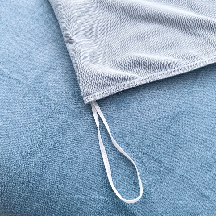 91家纺网 家纺一手货源 找家纺 锦罗绣 2025新款全消光烂花230克牛奶绒单被套 千鸟格-水蓝