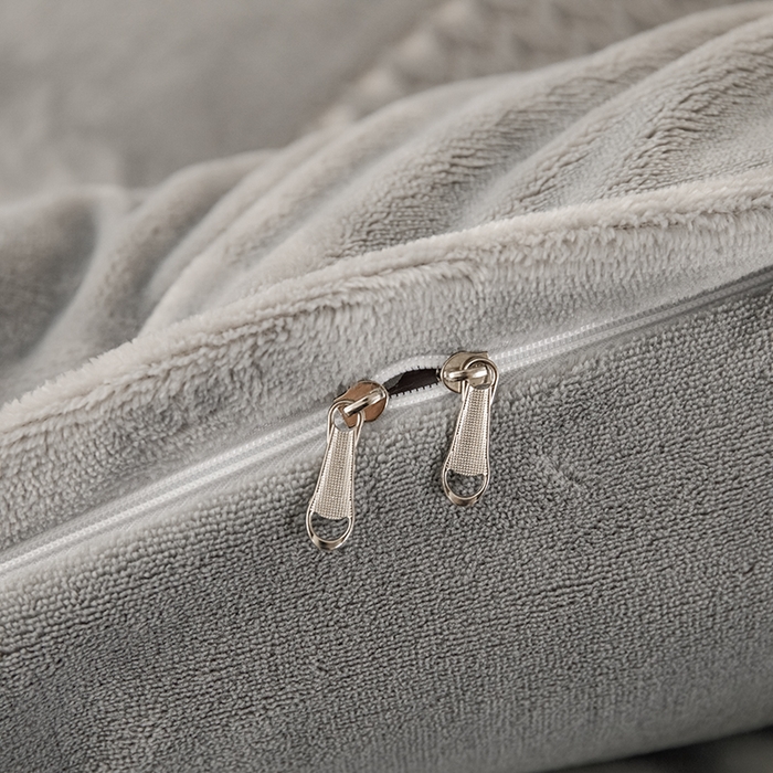 91家纺网 家纺一手货源 找家纺 锦罗绣 2025新款全消光烂花230克牛奶绒单被套 提花-灰