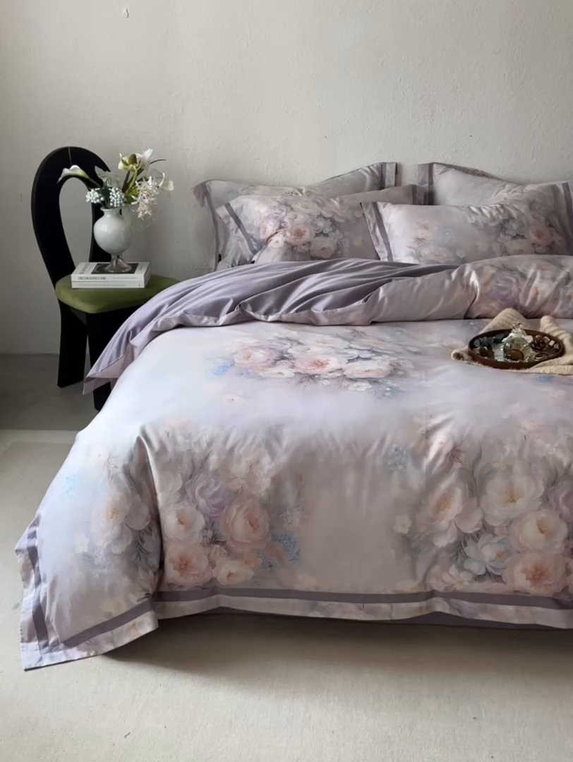 91家纺网 家纺一手货源 找家纺 （总）轩和家居 2025新款70SA类轻奢长绒棉纯棉花四件套正品YKK拉链+精品做工 第一组