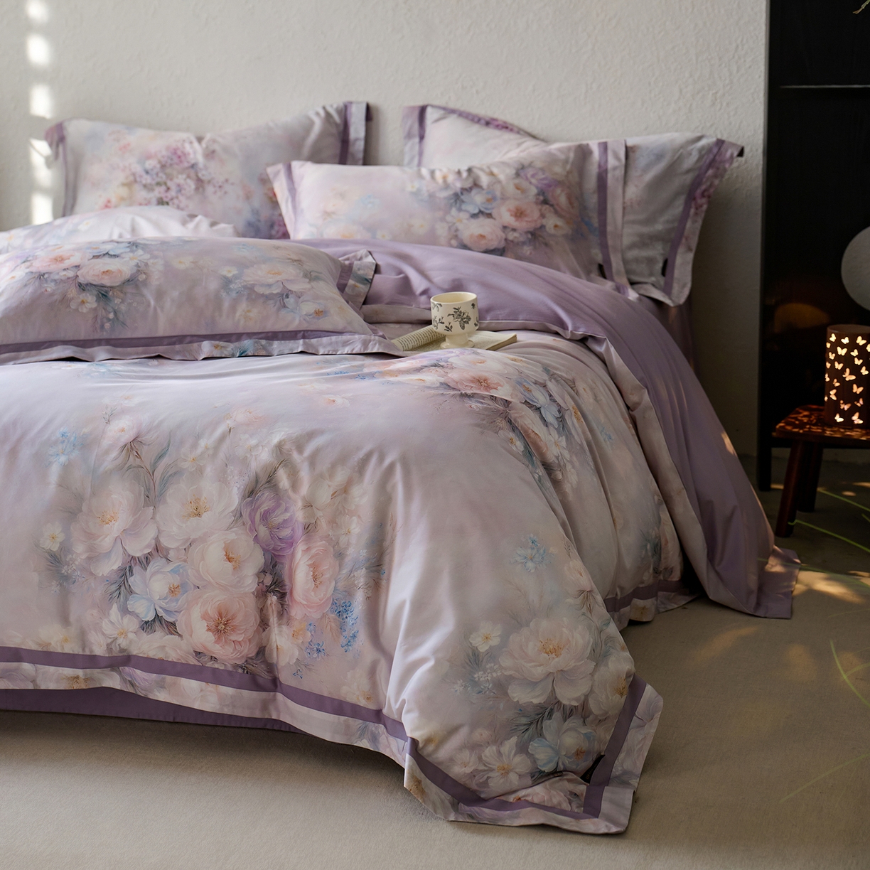 91家纺网 家纺一手货源 找家纺 （总）轩和家居 2025新款70SA类轻奢长绒棉纯棉花四件套正品YKK拉链+精品做工 第一组