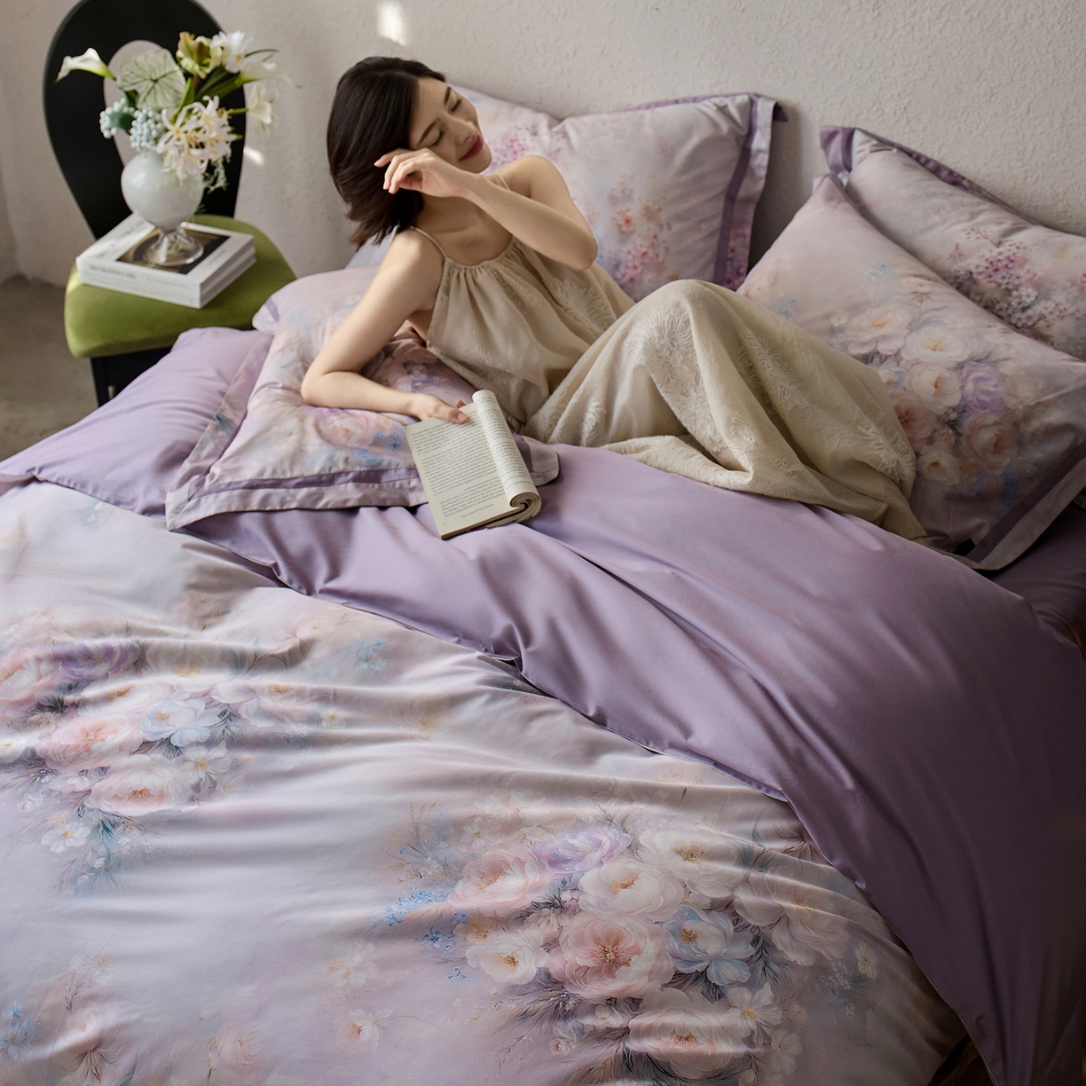 91家纺网 家纺一手货源 找家纺 （总）轩和家居 2025新款70SA类轻奢长绒棉纯棉花四件套正品YKK拉链+精品做工 第一组