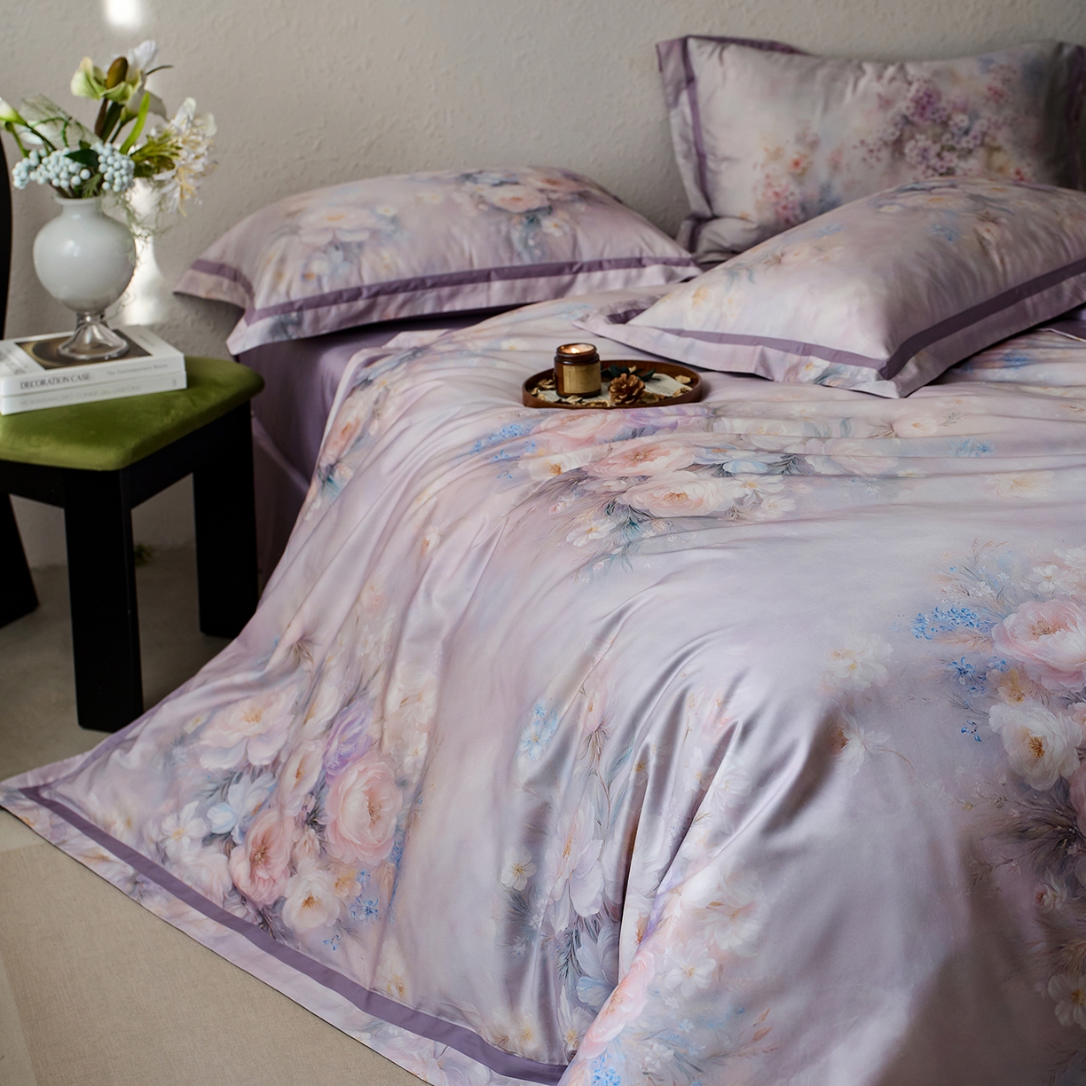 91家纺网 家纺一手货源 找家纺 （总）轩和家居 2025新款70SA类轻奢长绒棉纯棉花四件套正品YKK拉链+精品做工 第一组