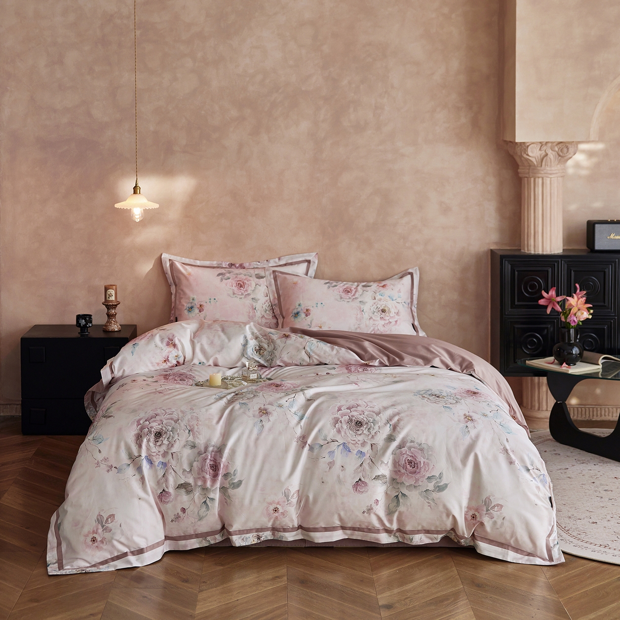 91家纺网 家纺一手货源 找家纺 （总）轩和家居 2025新款70SA类轻奢长绒棉纯棉花四件套正品YKK拉链+精品做工 第一组