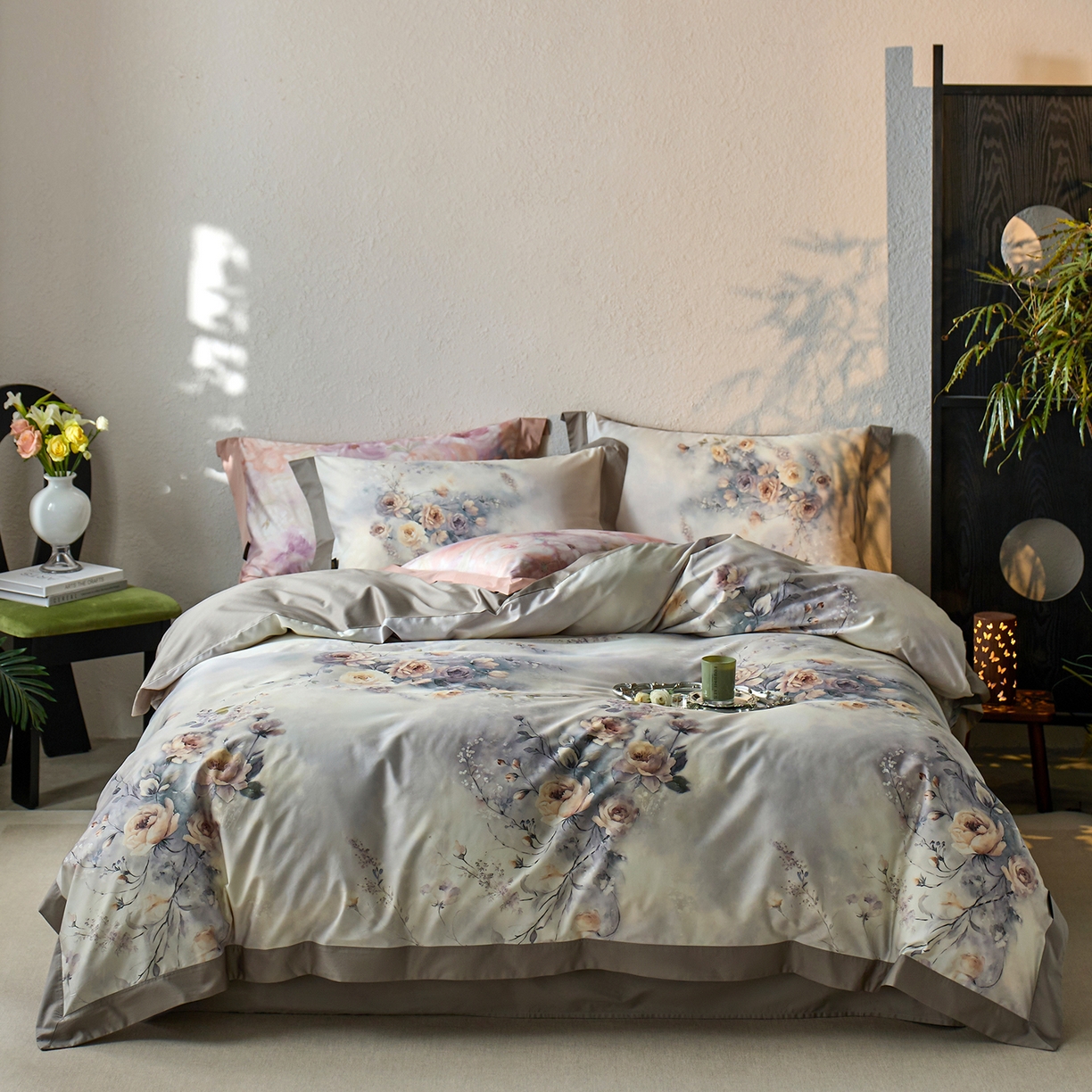 91家纺网 家纺一手货源 找家纺 （总）轩和家居 2025新款70SA类轻奢长绒棉纯棉花四件套正品YKK拉链+精品做工 第一组