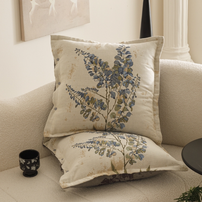 91家纺网 家纺一手货源 找家纺 爱港家纺 2025新款全棉纯棉纱布抱枕 靠枕 可拆洗 腰枕 客厅卧室汽车纯棉方枕套 落雁