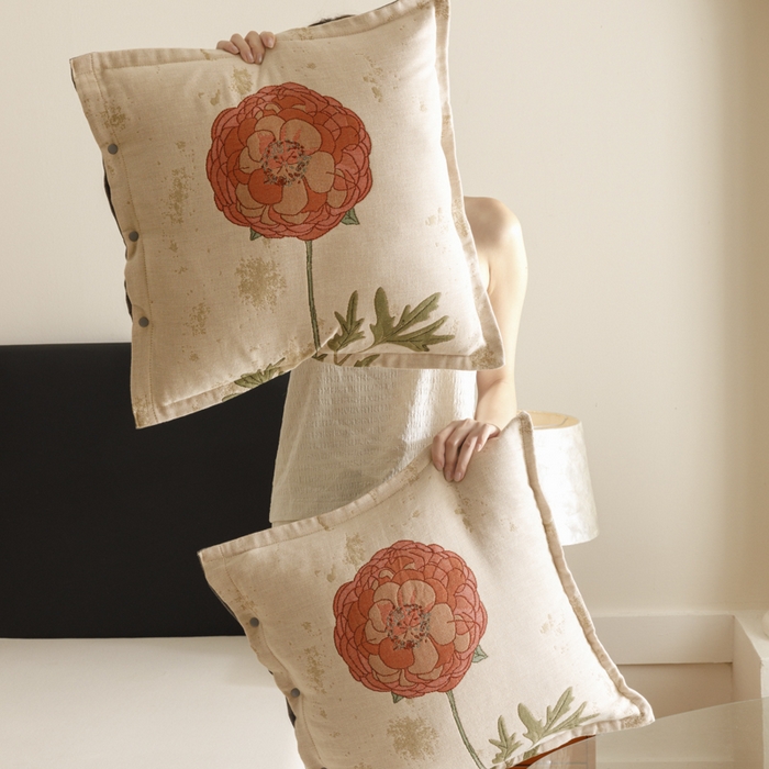 91家纺网 家纺一手货源 找家纺 爱港家纺 2025新款全棉纯棉纱布抱枕 靠枕 可拆洗 腰枕 客厅卧室汽车纯棉方枕套 羞花