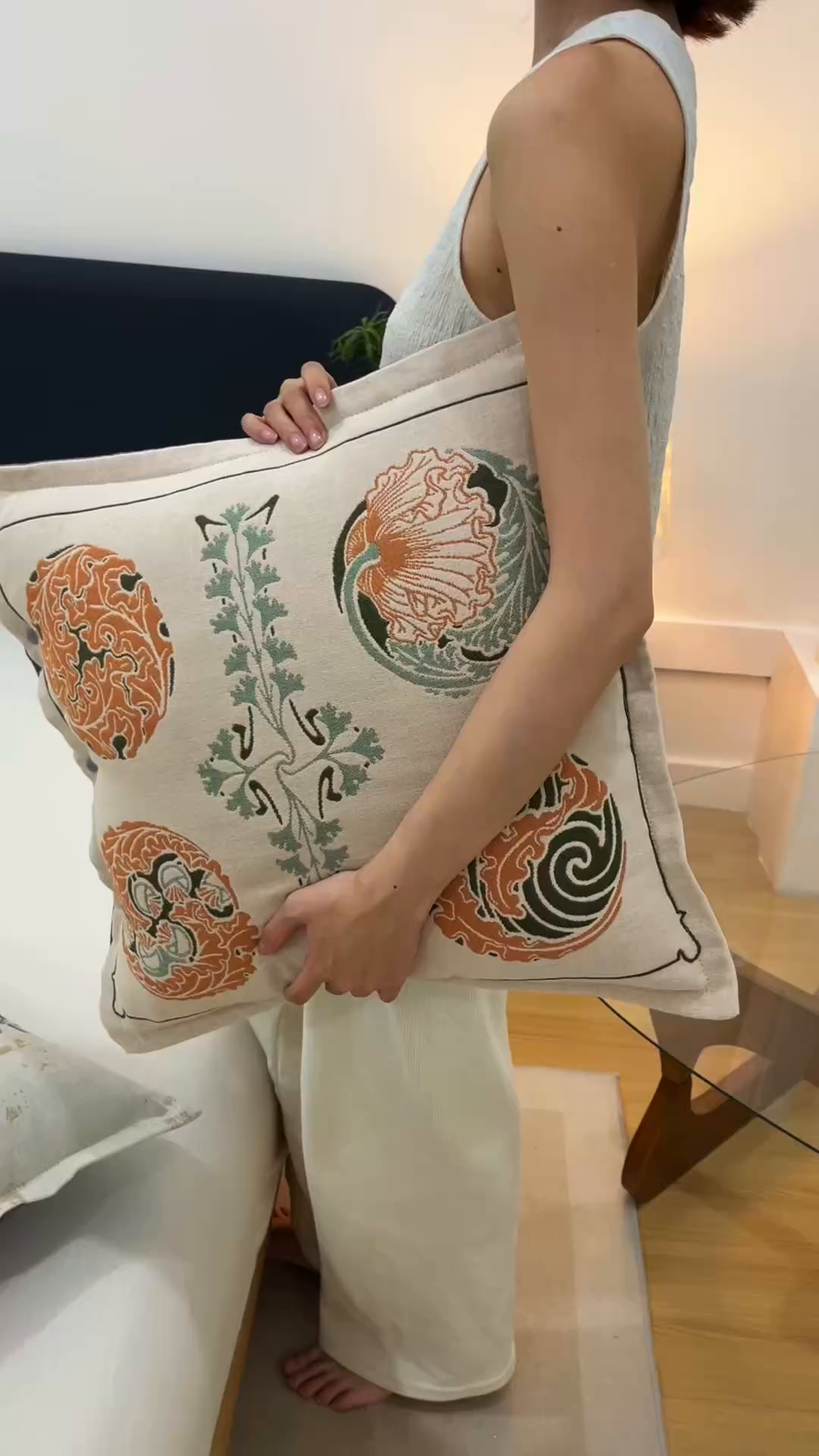 91家纺网 家纺一手货源 找家纺 爱港家纺 2025新款全棉纯棉纱布抱枕 靠枕 可拆洗 腰枕 客厅卧室汽车纯棉方枕套 锦团