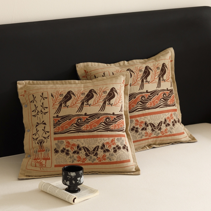 91家纺网 家纺一手货源 找家纺 爱港家纺 2025新款全棉纯棉纱布抱枕 靠枕 可拆洗 腰枕 客厅卧室汽车纯棉方枕套 古朴