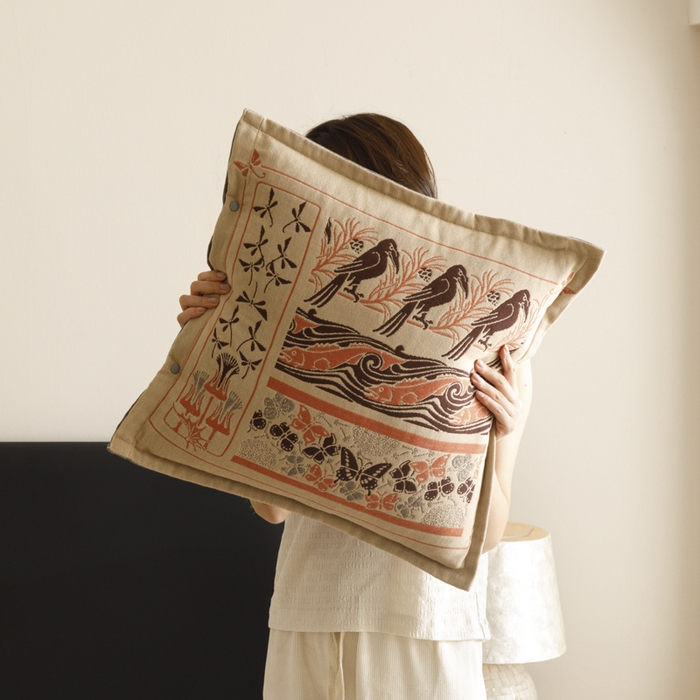 91家纺网 家纺一手货源 找家纺 爱港家纺 2025新款全棉纯棉纱布抱枕 靠枕 可拆洗 腰枕 客厅卧室汽车纯棉方枕套 古朴