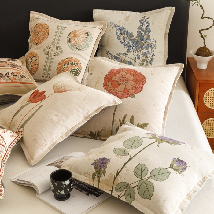 91家纺网 家纺一手货源 找家纺 爱港家纺 2025新款全棉纯棉纱布抱枕 靠枕 可拆洗 腰枕 客厅卧室汽车纯棉方枕套 组合图   仅供展示不可下单