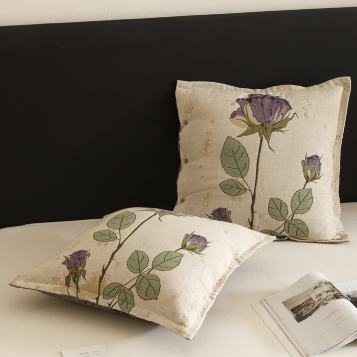 91家纺网 家纺一手货源 找家纺 爱港家纺 2025新款全棉纯棉纱布抱枕 靠枕 可拆洗 腰枕 客厅卧室汽车纯棉方枕套 沉鱼