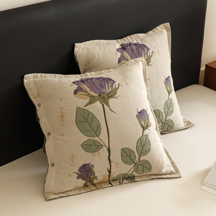 91家纺网 家纺一手货源 找家纺 爱港家纺 2025新款全棉纯棉纱布抱枕 靠枕 可拆洗 腰枕 客厅卧室汽车纯棉方枕套 沉鱼