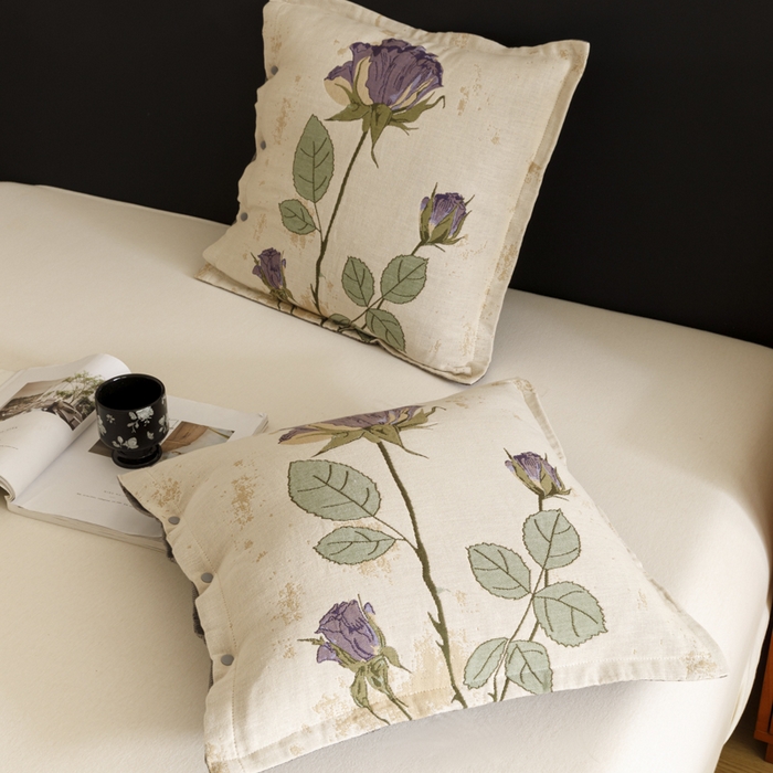 91家纺网 家纺一手货源 找家纺 爱港家纺 2025新款全棉纯棉纱布抱枕 靠枕 可拆洗 腰枕 客厅卧室汽车纯棉方枕套 沉鱼