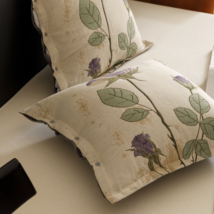 91家纺网 家纺一手货源 找家纺 爱港家纺 2025新款全棉纯棉纱布抱枕 靠枕 可拆洗 腰枕 客厅卧室汽车纯棉方枕套 沉鱼