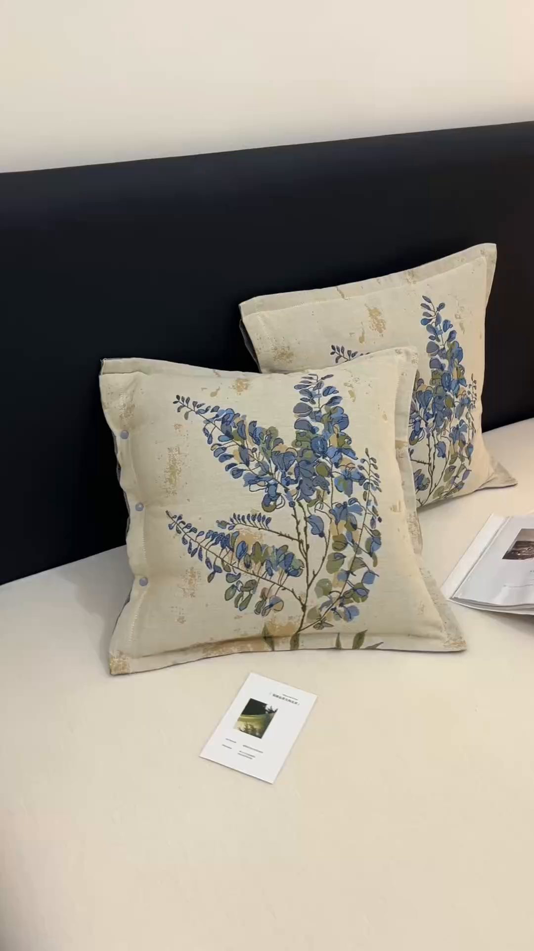 91家纺网 家纺一手货源 找家纺 爱港家纺 2025新款全棉纯棉纱布抱枕 靠枕 可拆洗 腰枕 客厅卧室汽车纯棉方枕套 落雁