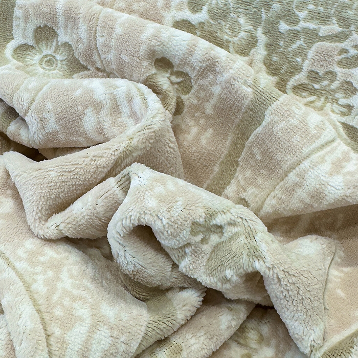 91家纺网 家纺一手货源 找家纺 云玲时尚 2025新款牛奶绒立体雕花兔毛绒包边四件套 画意枝头