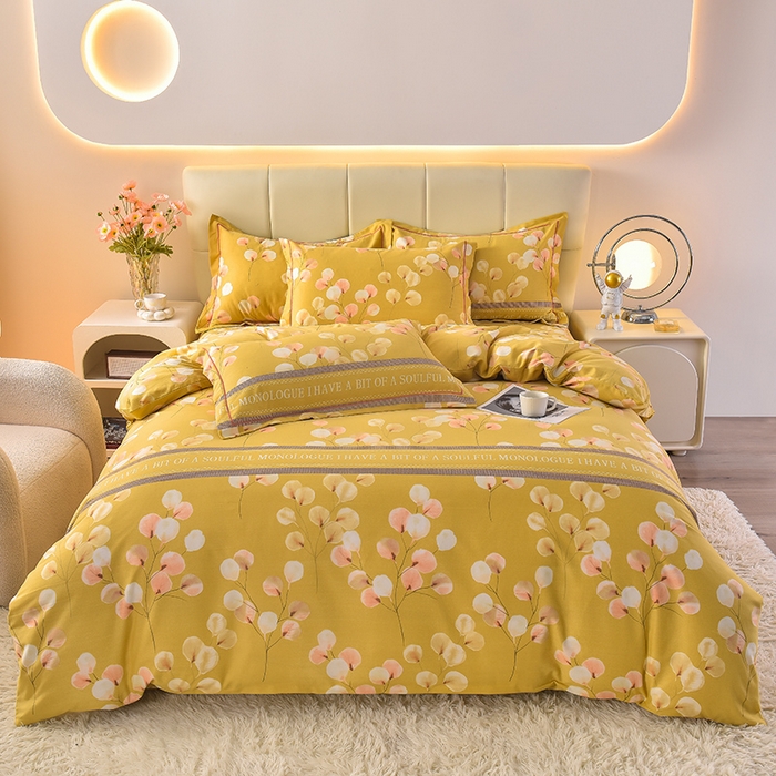 91家纺网 家纺一手货源 找家纺 （总）幸嘉轩 2025新款全棉秋冬加厚保暖喷气磨毛纯棉印花四件套