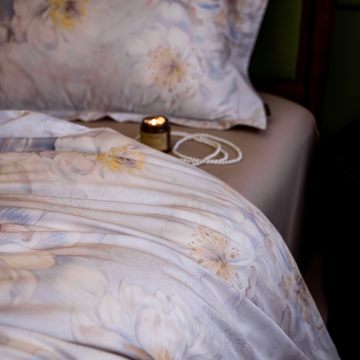 91家纺网 家纺一手货源 找家纺 轩和家居 2025新款70SA类轻奢长绒棉纯棉花四件套正品YKK拉链+精品做工 第一组 花吟