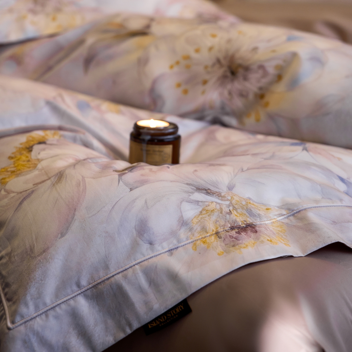 91家纺网 家纺一手货源 找家纺 轩和家居 2025新款70SA类轻奢长绒棉纯棉花四件套正品YKK拉链+精品做工 第一组 花吟