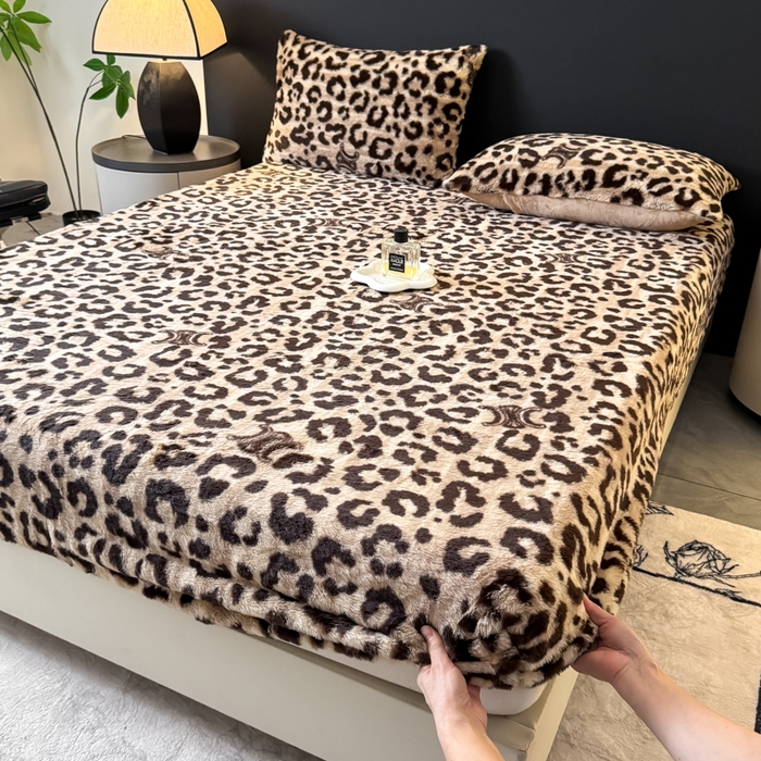 91家纺网 家纺一手货源 找家纺 （总）爱多多家居 2025新款印花兔毛绒高克重单床笠床笠单件