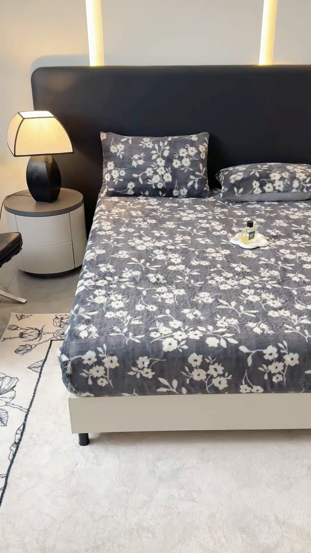 91家纺网 家纺一手货源 找家纺 爱多多家居 2025新款印花兔毛绒高克重单床笠床笠单件 床笠-莫奈花园