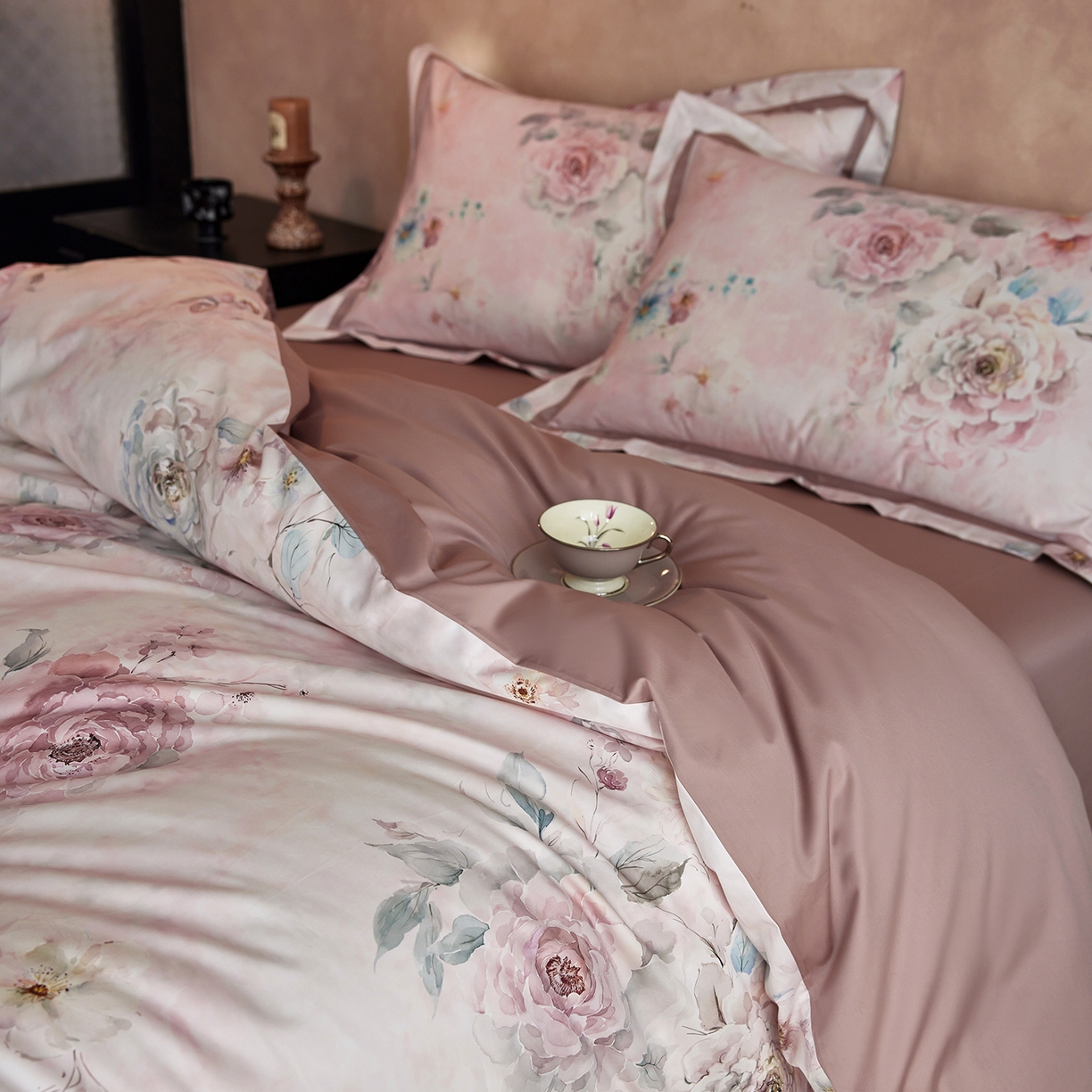 91家纺网 家纺一手货源 找家纺 轩和家居 2025新款70SA类轻奢长绒棉纯棉花四件套正品YKK拉链+精品做工 第一组 花织