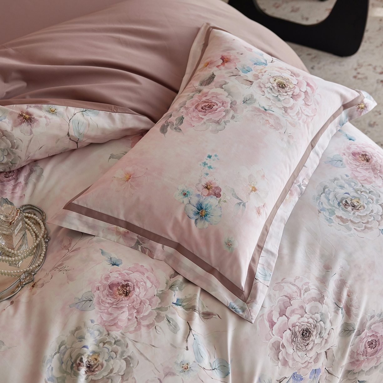 91家纺网 家纺一手货源 找家纺 轩和家居 2025新款70SA类轻奢长绒棉纯棉花四件套正品YKK拉链+精品做工 第一组 花织