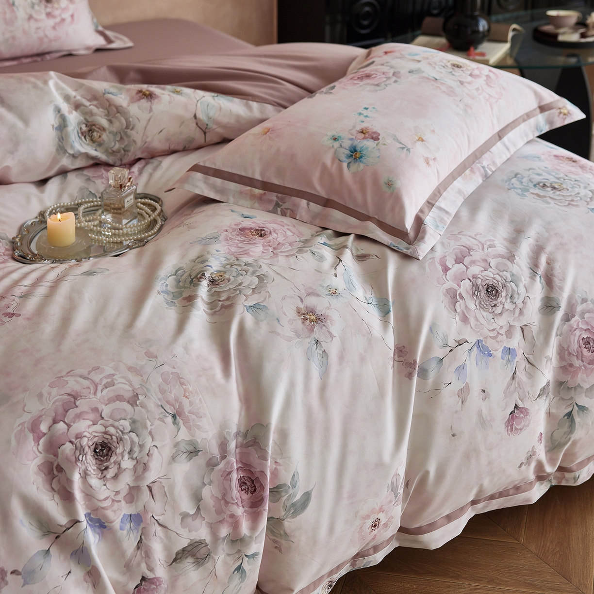 91家纺网 家纺一手货源 找家纺 轩和家居 2025新款70SA类轻奢长绒棉纯棉花四件套正品YKK拉链+精品做工 第一组 花织