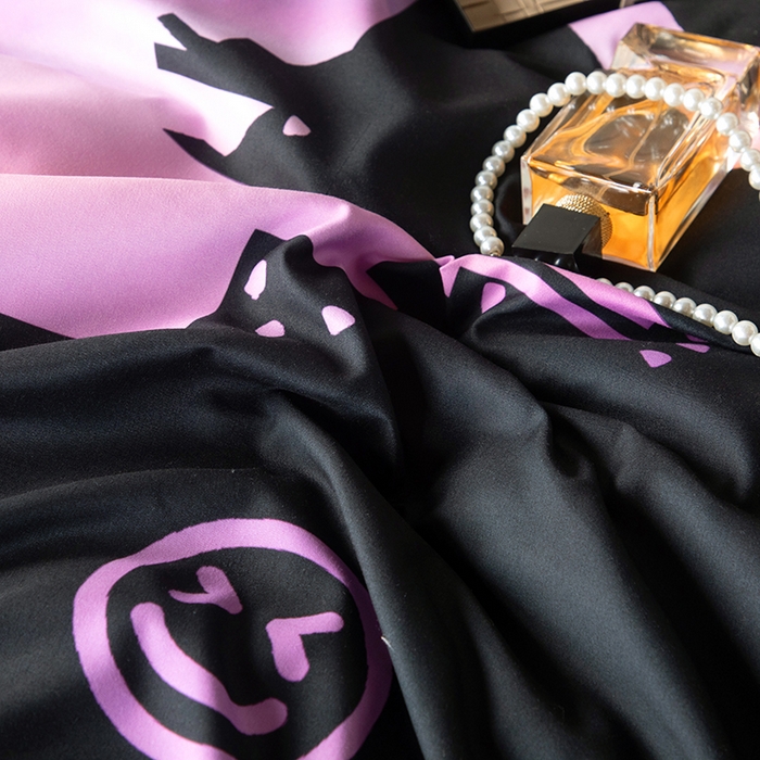 91家纺网 家纺一手货源 找家纺 摩卡（乐趣） 2025新款现代简约四季棉四季款四件套 电击熊