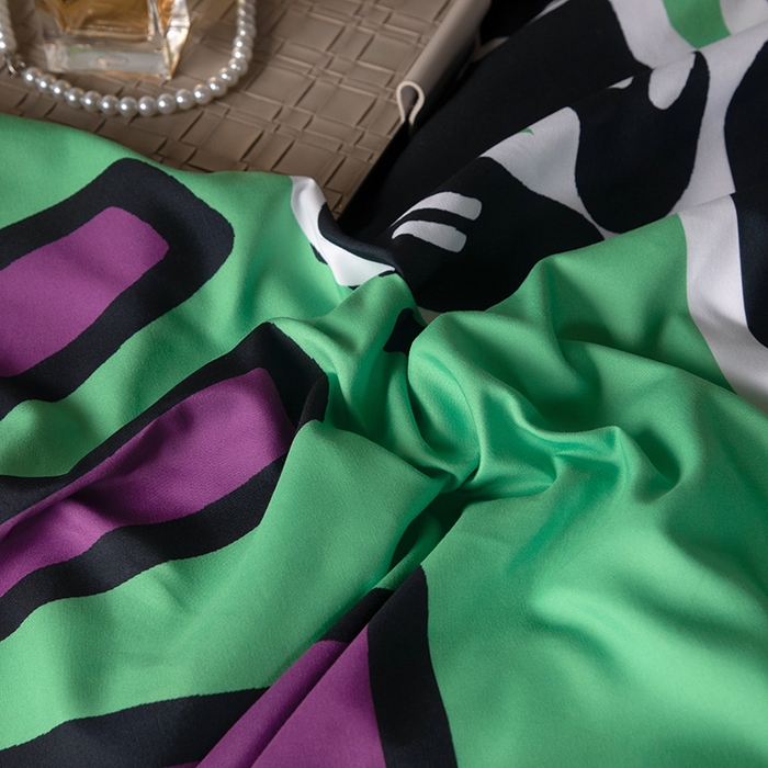 91家纺网 家纺一手货源 找家纺 摩卡（乐趣） 2025新款现代简约四季棉四季款四件套 多巴胺