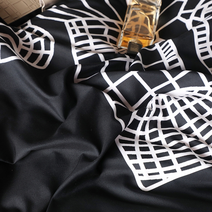 91家纺网 家纺一手货源 找家纺 摩卡（乐趣） 2025新款现代简约四季棉四季款四件套 机器熊