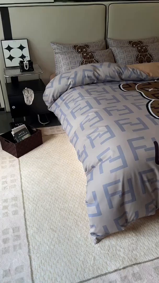 91家纺网 家纺一手货源 找家纺 摩卡（乐趣） 2025新款现代简约四季棉四季款四件套 咔芳