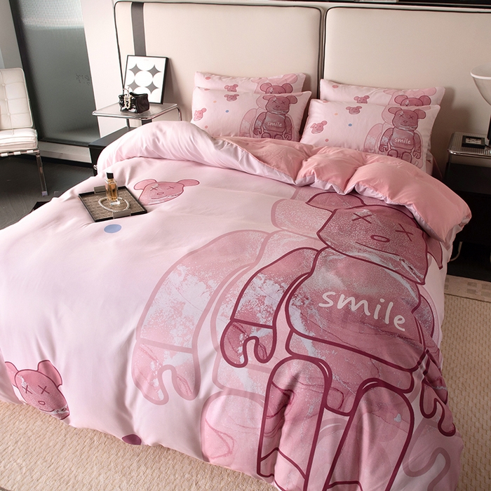 91家纺网 家纺一手货源 找家纺 摩卡（乐趣） 2025新款现代简约四季棉四季款四件套 流沙