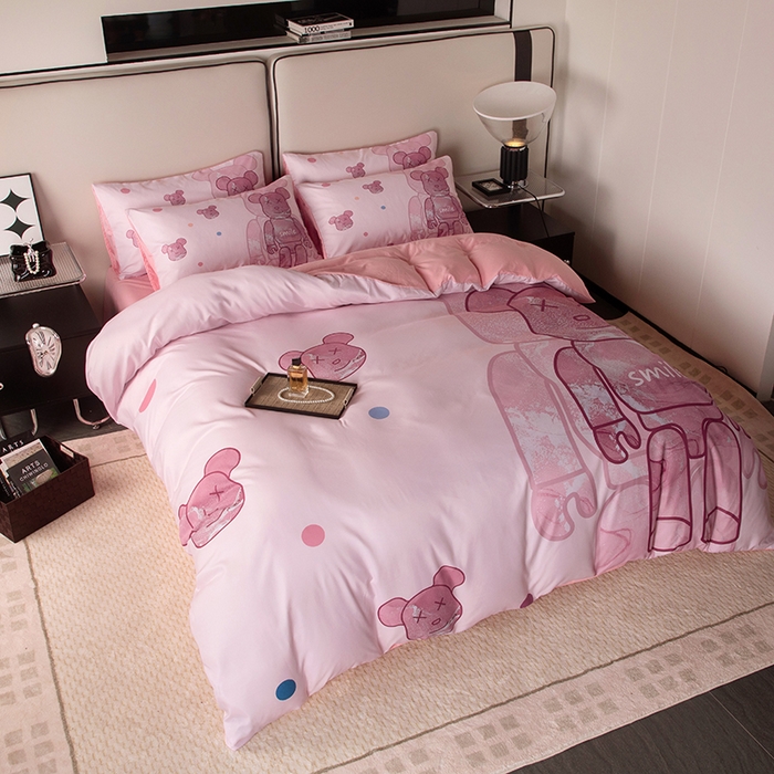 91家纺网 家纺一手货源 找家纺 摩卡（乐趣） 2025新款现代简约四季棉四季款四件套 流沙