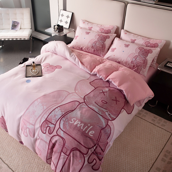 91家纺网 家纺一手货源 找家纺 摩卡（乐趣） 2025新款现代简约四季棉四季款四件套 流沙