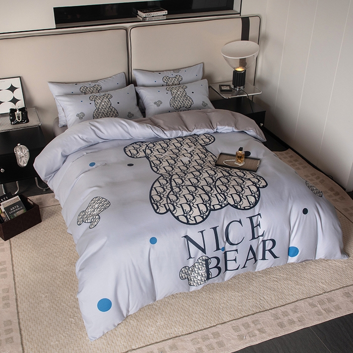 91家纺网 家纺一手货源 找家纺 摩卡（乐趣） 2025新款现代简约四季棉四季款四件套 萌迪