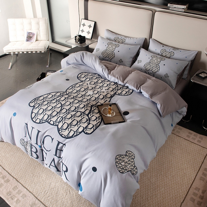 91家纺网 家纺一手货源 找家纺 摩卡（乐趣） 2025新款现代简约四季棉四季款四件套 萌迪