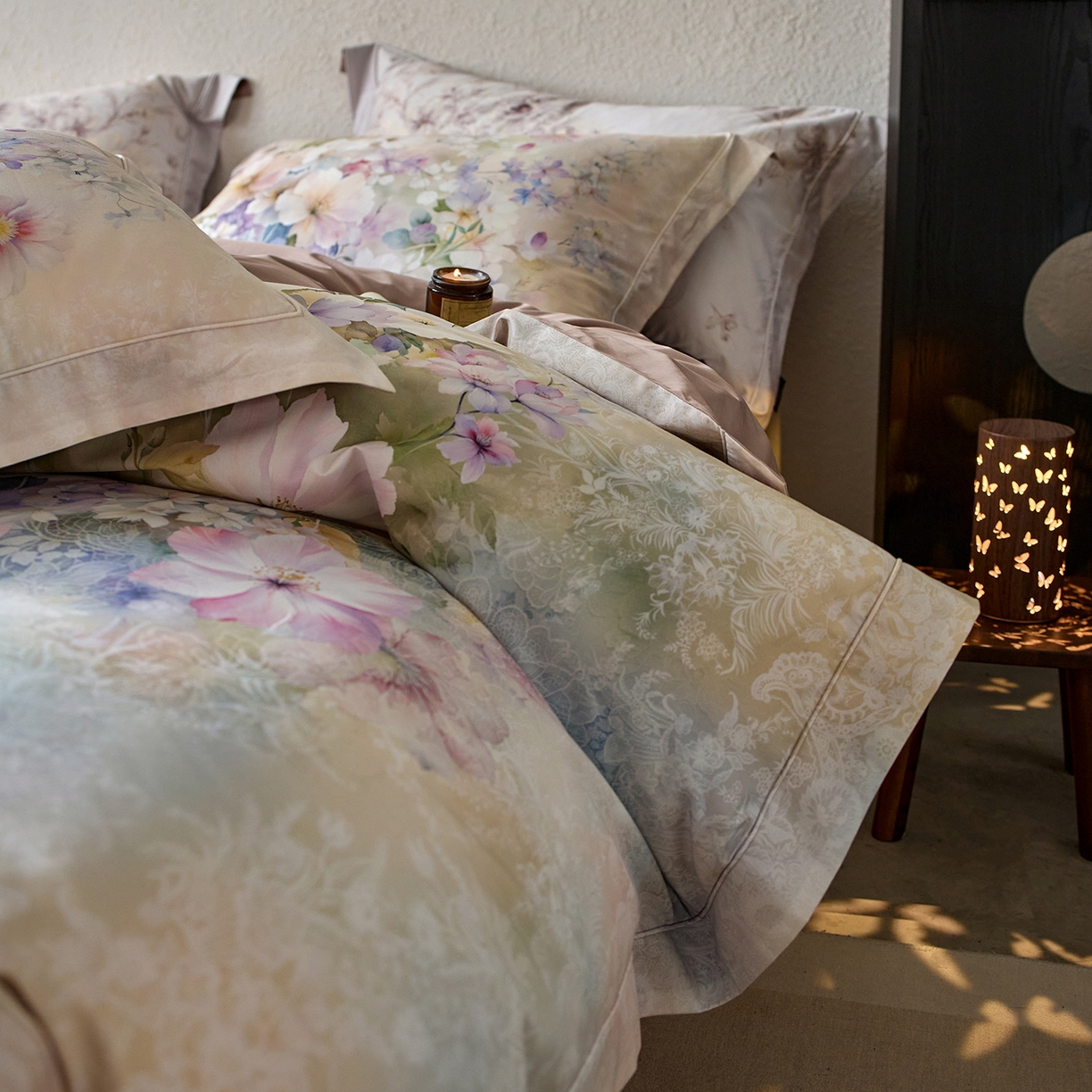 91家纺网 家纺一手货源 找家纺 轩和家居 2025新款70SA类轻奢长绒棉纯棉花四件套正品YKK拉链+精品做工 第一组 安娜花园