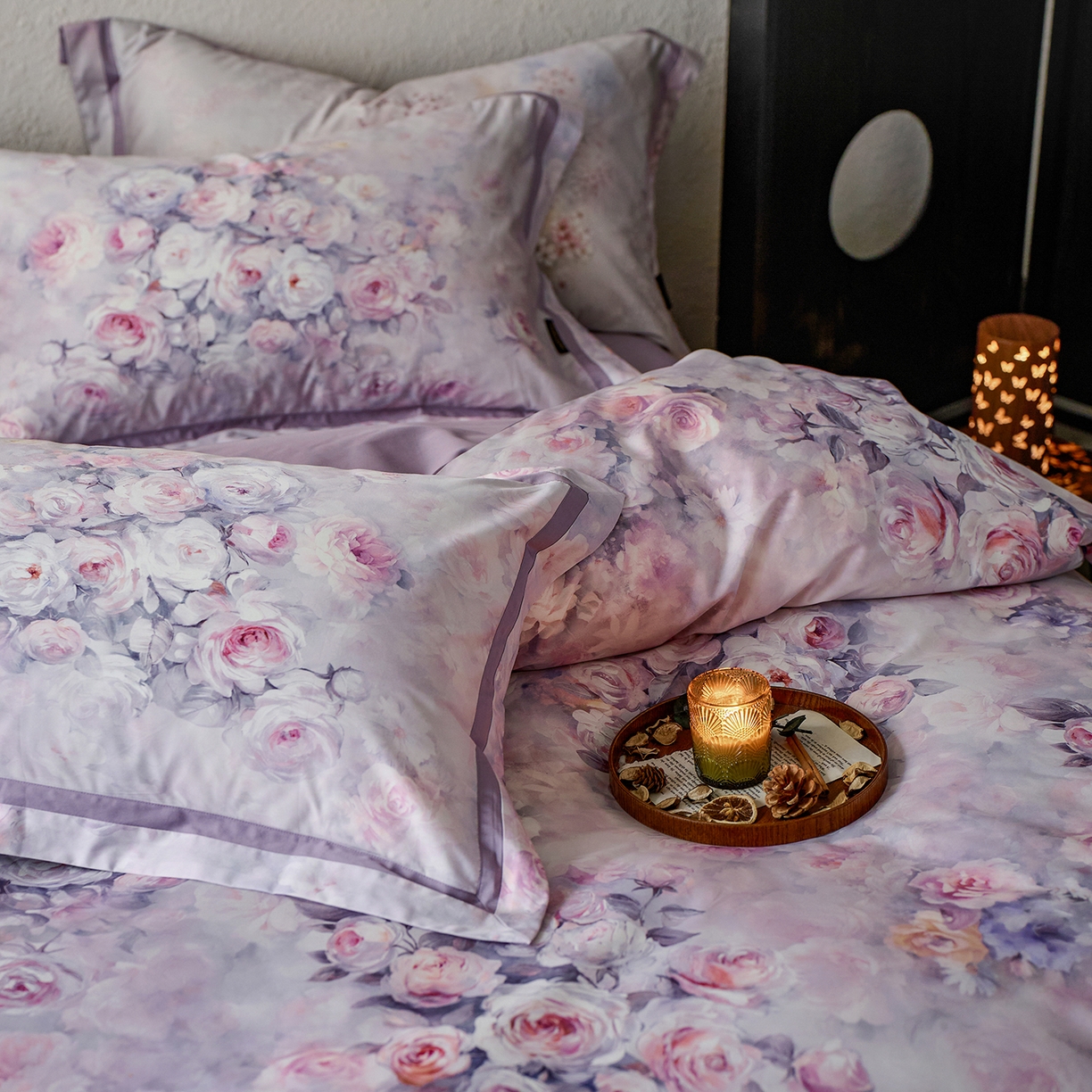 91家纺网 家纺一手货源 找家纺 轩和家居 2025新款70SA类轻奢长绒棉纯棉花四件套正品YKK拉链+精品做工 第一组 花园梦境