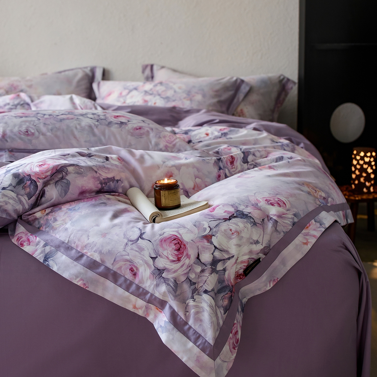 91家纺网 家纺一手货源 找家纺 轩和家居 2025新款70SA类轻奢长绒棉纯棉花四件套正品YKK拉链+精品做工 第一组 花园梦境