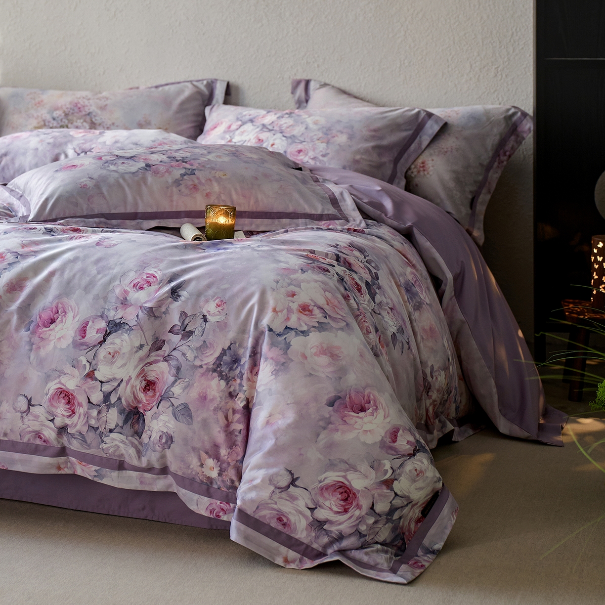 91家纺网 家纺一手货源 找家纺 轩和家居 2025新款70SA类轻奢长绒棉纯棉花四件套正品YKK拉链+精品做工 第一组 花园梦境