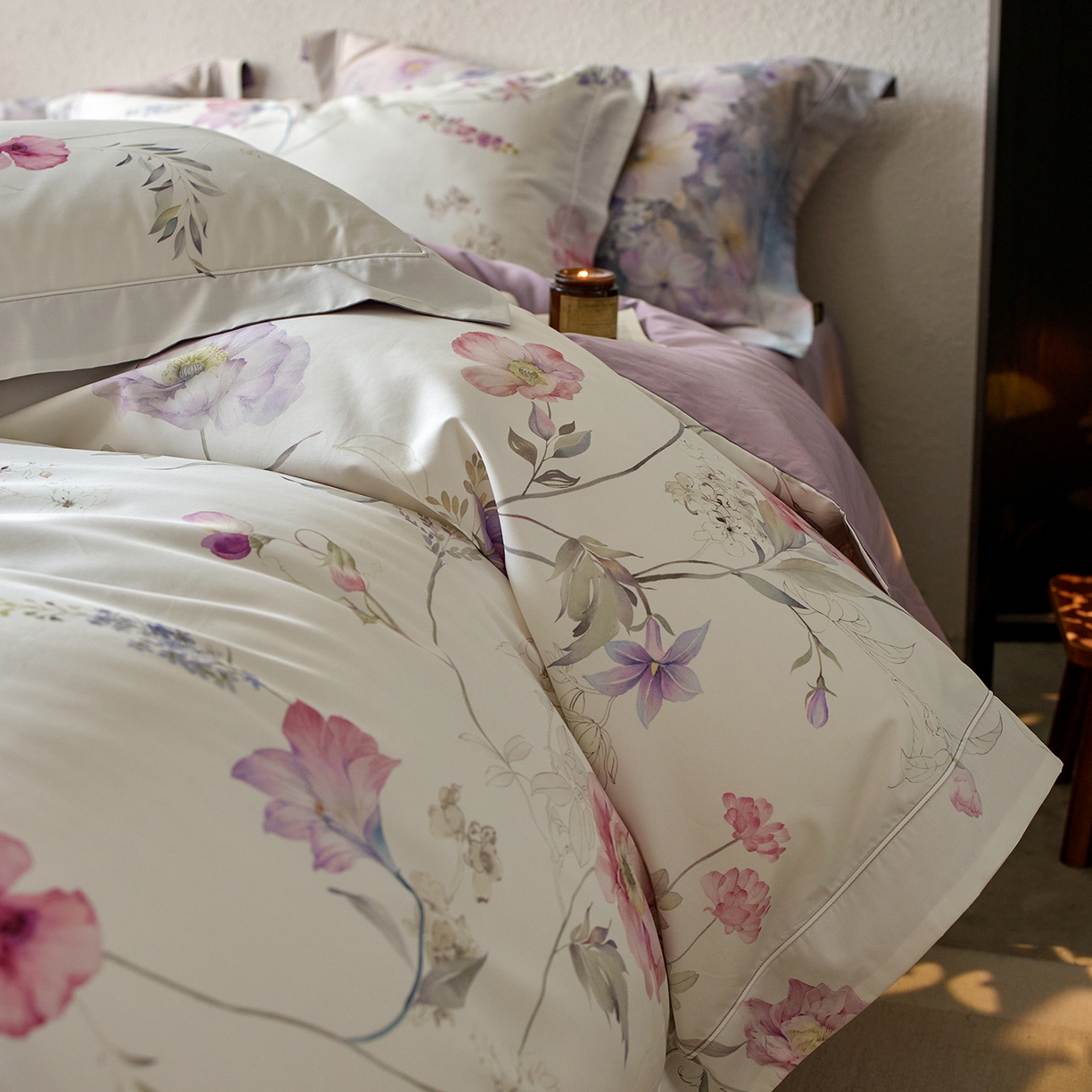 91家纺网 家纺一手货源 找家纺 轩和家居 2025新款70SA类轻奢长绒棉纯棉花四件套正品YKK拉链+精品做工 第一组 简素花时