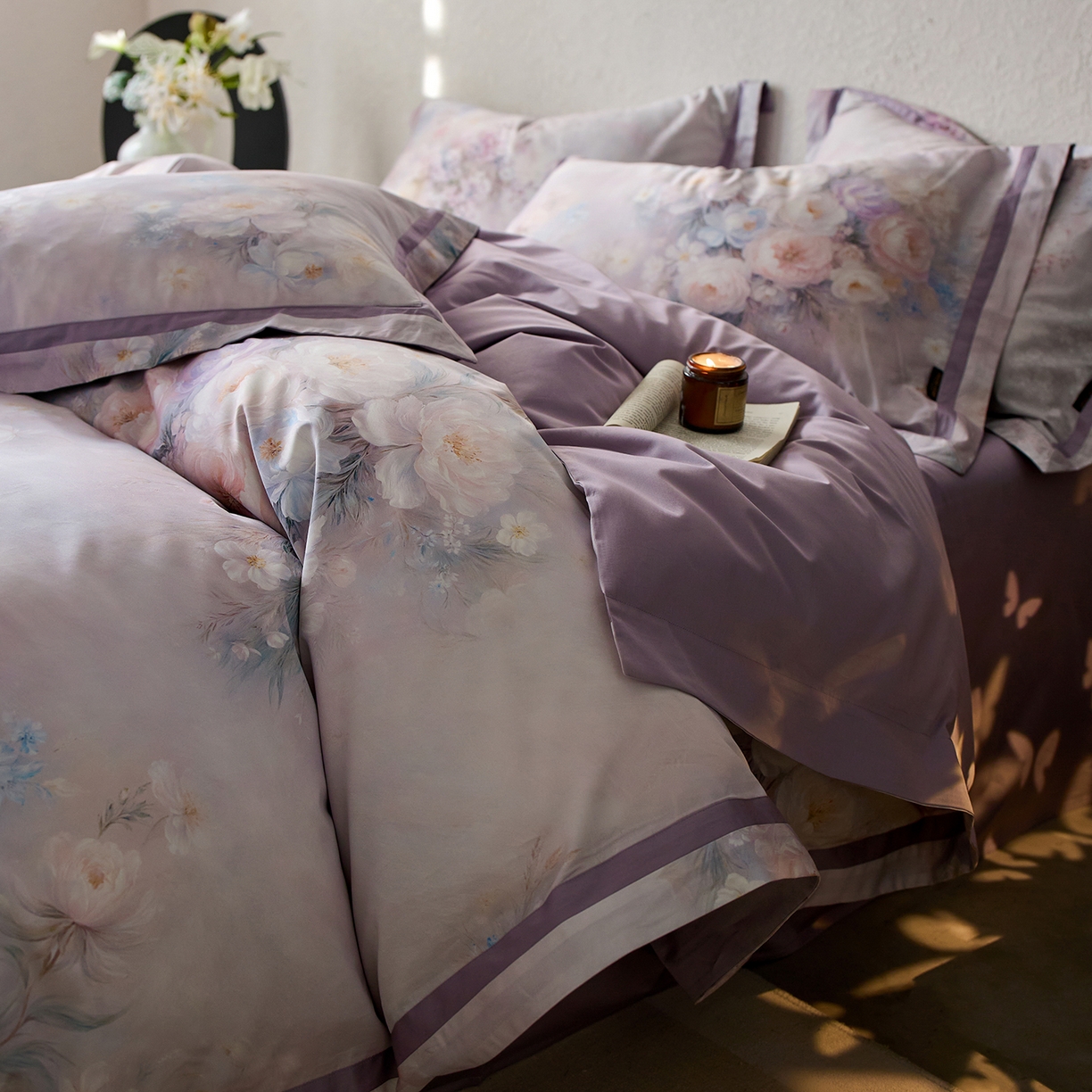 91家纺网 家纺一手货源 找家纺 轩和家居 2025新款70SA类轻奢长绒棉纯棉花四件套正品YKK拉链+精品做工 第一组 罗浮庄园