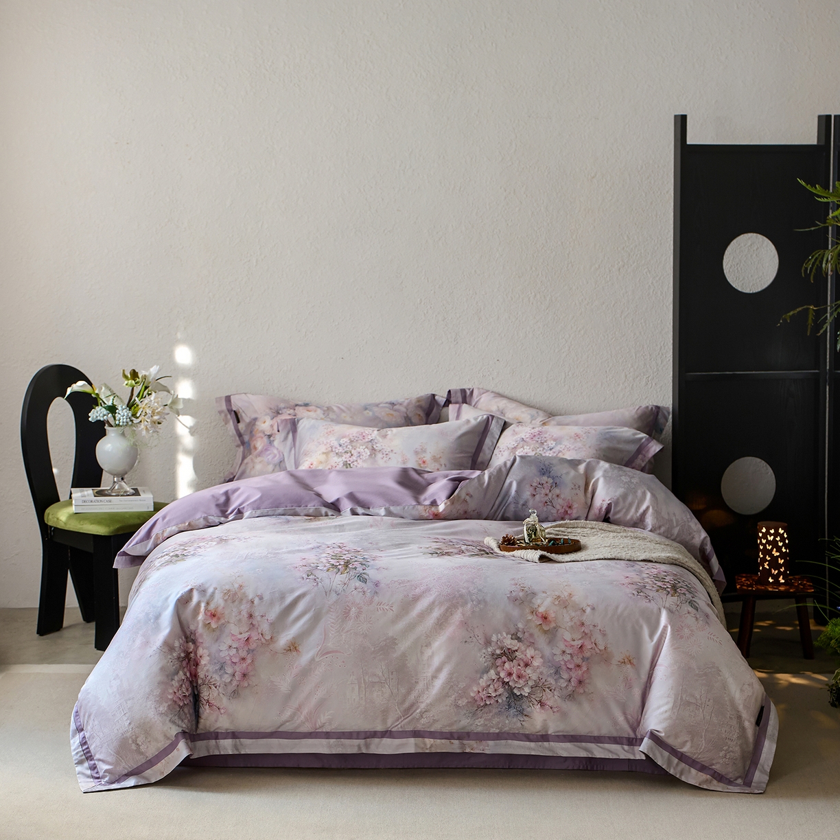 轩和家居 2025新款70SA类轻奢长绒棉纯棉花四件套正品YKK拉链+精品做工 第一组 水墨花园