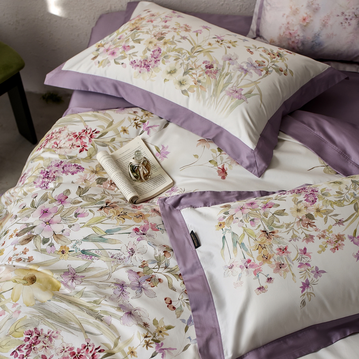 91家纺网 家纺一手货源 找家纺 轩和家居 2025新款70SA类轻奢长绒棉纯棉花四件套正品YKK拉链+精品做工 第一组 云雾晨曦