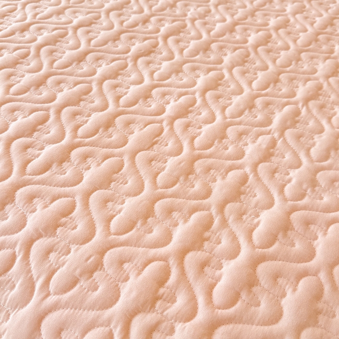 91家纺网 家纺一手货源 找家纺 后庭寝室 2025新款法式公主风亲肤床盖四件套-满天星系列 满天星-玉色