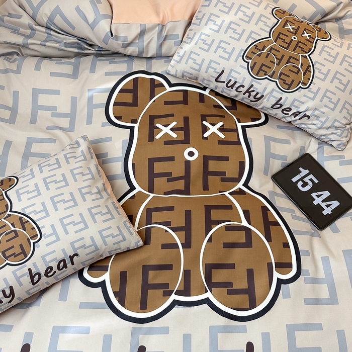 91家纺网 家纺一手货源 找家纺 摩卡（乐趣） 2025新款现代简约网红款四季棉四件套 咔芬